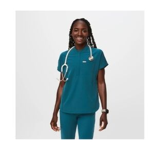 Figs Caribbean Blue Scrubs Set Size Small